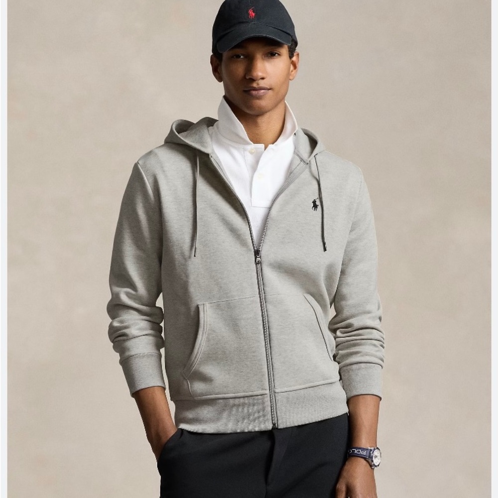 Polo Ralph Lauren Gray Zip-Up Hoodie Sweatshirt